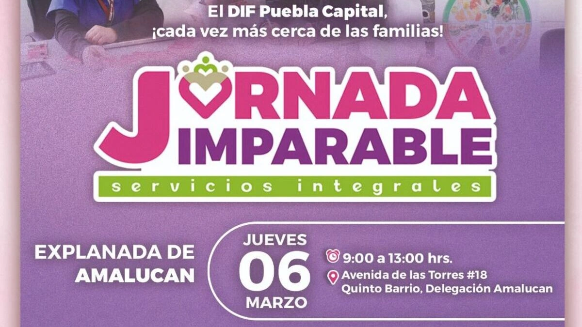 Boletín de prensa 094. ANUNCIA SMDIF JORNADA IMPARABLE DE SERVICIOS INTEGRALES EN LA EXPLANADA DE AMALUCAN