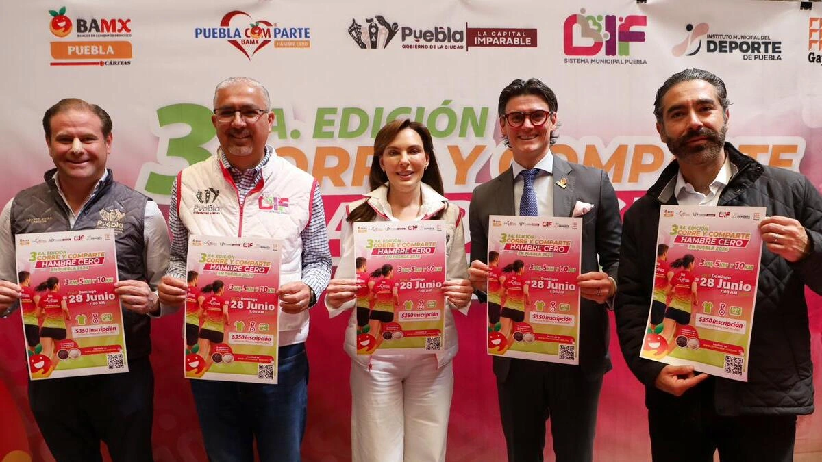 Boletín de prensa 295. PRESENTAN DIF PUEBLA CAPITAL Y BANCO DE ALIMENTOS LA CARRERA “CORRE Y COMPARTE: HAMBRE CERO 2026”